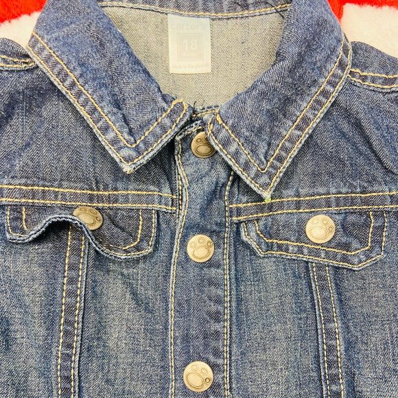 Carter's Unisex Blue Denim Jacket 18 Months - Picture 4 of 7